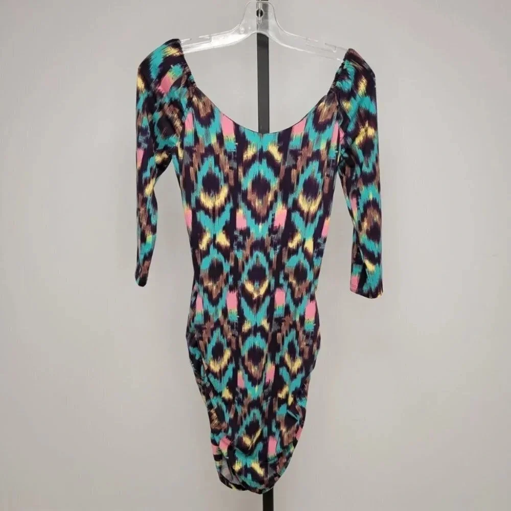 Seductions Ruched Bottom Dress - Picture 1 of 5